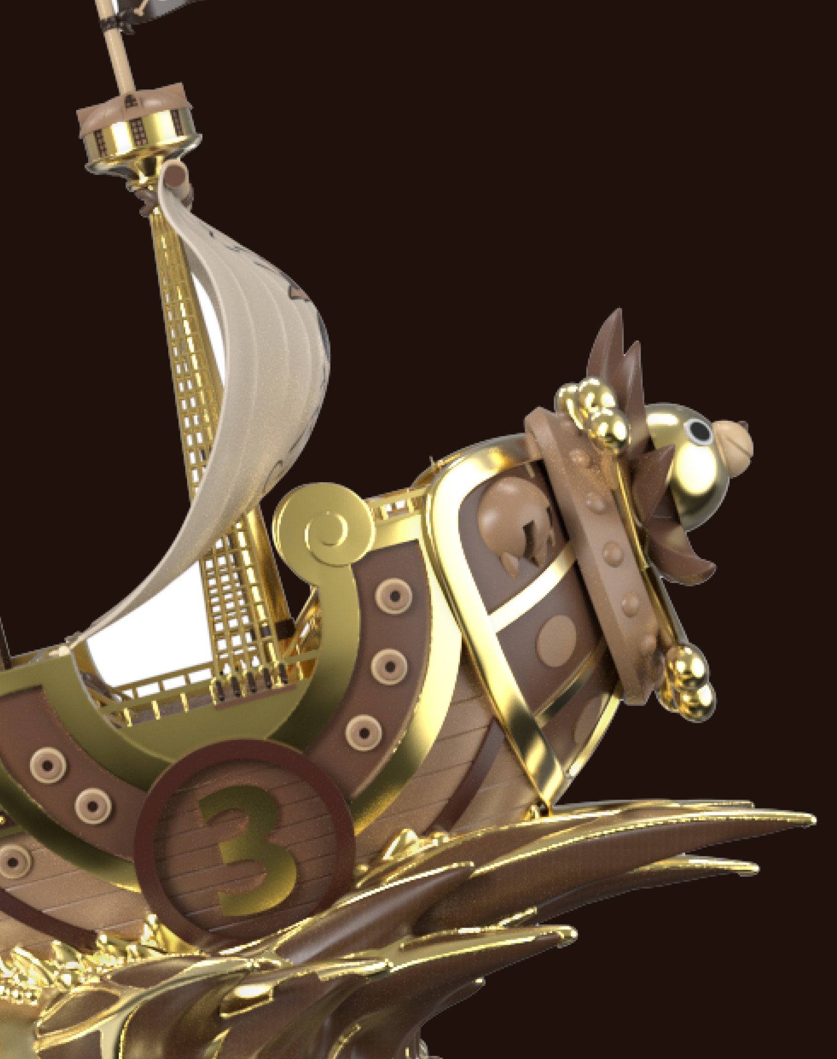 Premiumworked One Piece Golden Thousand Sunny