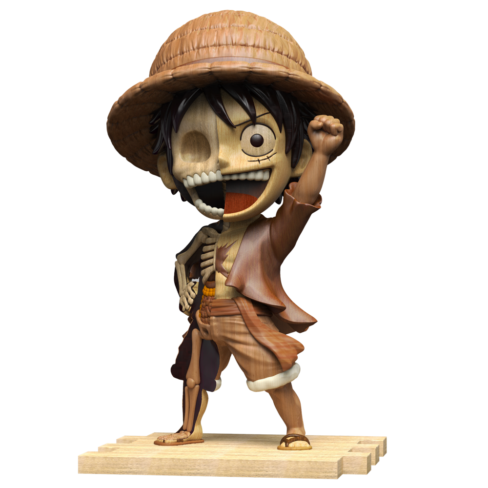 Woodworked Dissected Luffy