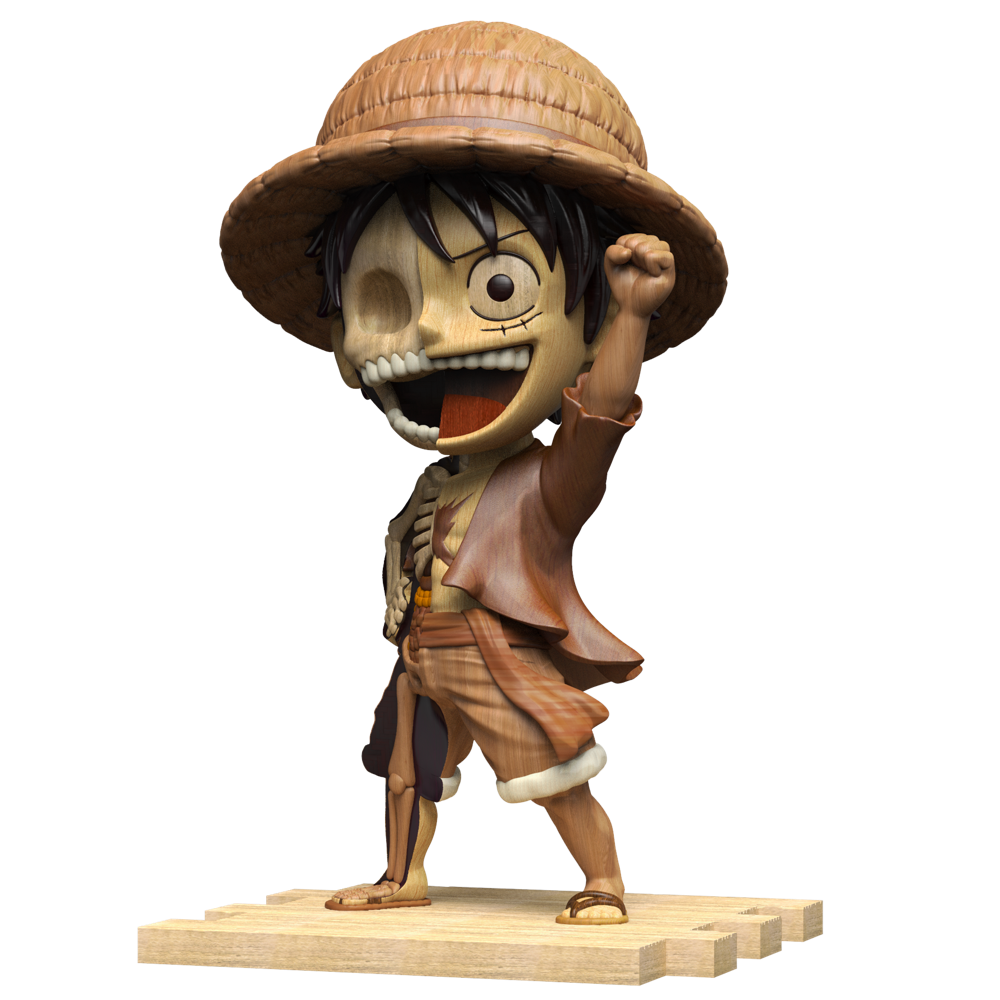 Woodworked Dissected Luffy