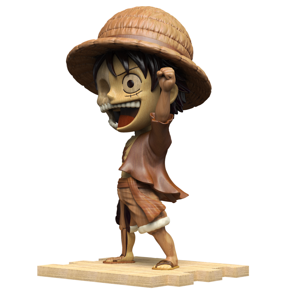 Woodworked Dissected Luffy